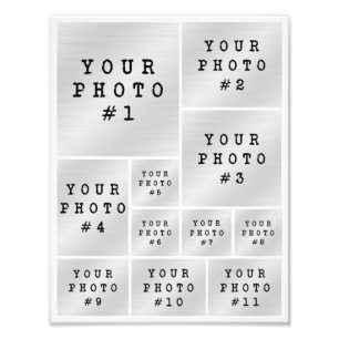 Collage photo 11 Disposition en grille de photos P