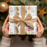 Collage Photo And Colorful Merry | Happy Holiday Wrapping Paper<br><div class="desc">Collage Photo And Colorful Merry | Happy Holiday</div>