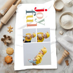 Collage Photo And Colourful Joyful | Holiday Gift Kitchen Towel<br><div class="desc">Collage Photo And Colourful Joyful | Holiday Gift</div>