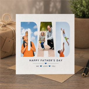 Collage photo avec lettres découpées DAD Fête des