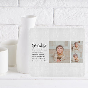 Collage Photo & Best Grandma Ever Best Beauty Gift Cutting Board