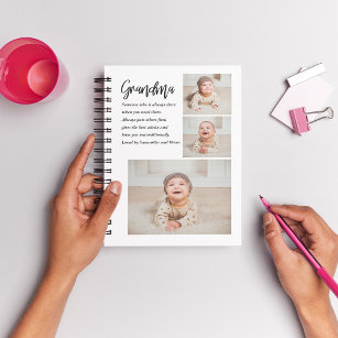 Collage Photo & Best Grandma Ever Best Beauty Gift Notebook