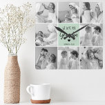 Collage Photo Best Grandpa Ever Pastel Mint Gift<br><div class="desc">This beautiful collage photo is the perfect way to express your love for your grandpa. Featuring the heartfelt message "We love you grandpa" in elegant lettering against a soothing pastel mint background, this piece captures the warmth and affection you feel for your grandpa. The collage design allows you to include...</div>