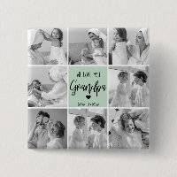 Collage Photo Best Grandpa Ever Pastel Mint Gift