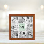 Collage Photo Best Grandpa Ever Pastel Mint Gift Desk Organizer<br><div class="desc">This beautiful collage photo is the perfect way to express your love for your grandpa. Featuring the heartfelt message "We love you grandpa" in elegant lettering against a soothing pastel mint background, this piece captures the warmth and affection you feel for your grandpa. The collage design allows you to include...</div>