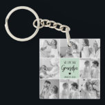 Collage Photo Best Grandpa Ever Pastel Mint Gift Keychain<br><div class="desc">This beautiful collage photo is the perfect way to express your love for your grandpa. Featuring the heartfelt message "We love you grandpa" in elegant lettering against a soothing pastel mint background, this piece captures the warmth and affection you feel for your grandpa. The collage design allows you to include...</div>