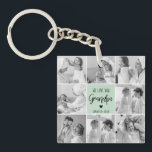 Collage Photo Best Grandpa Ever Pastel Mint Gift Keychain<br><div class="desc">This beautiful collage photo is the perfect way to express your love for your grandpa. Featuring the heartfelt message "We love you grandpa" in elegant lettering against a soothing pastel mint background, this piece captures the warmth and affection you feel for your grandpa. The collage design allows you to include...</div>