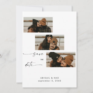 Collage Photo Booth Strip Wedding Save the Date