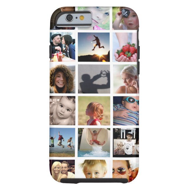 Collage photo client iPhone 6 Coque (Coque-Mate) (Dos)