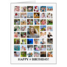 Collage photo d'anniversaire tout âge 45 photos pe
