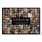 Collage photo de 100 photos pour un mémorial funér