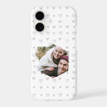 Collage photo de couple cœur pastel romantique 