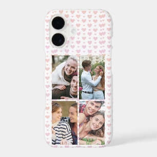 Collage photo de couple Cœur Pastel Romantique