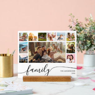 Collage photo de famille simple et moderne