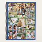 Collage photo de grande famille 31 Photo bleu