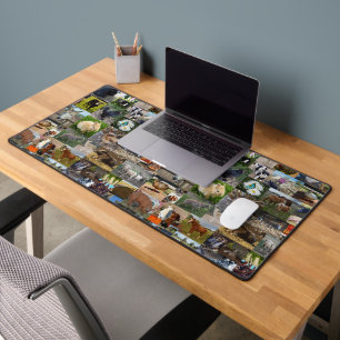 Collage photo de la ferme, Mat de bureau