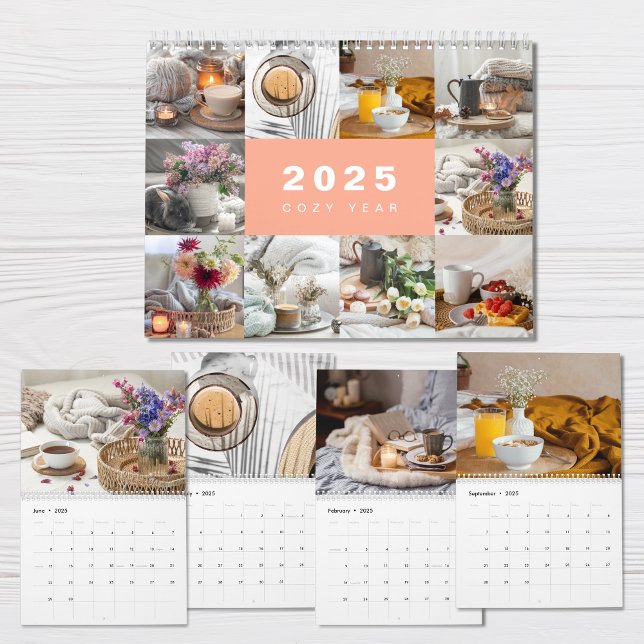 Collage photo de l'année confortable Calendrier mo (Créateur téléchargé)