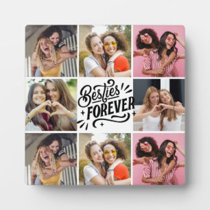 Collage photo des meilleurs amis Plaque
