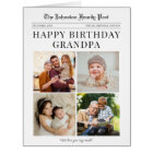 Collage photo du journal Carte d'anniversaire