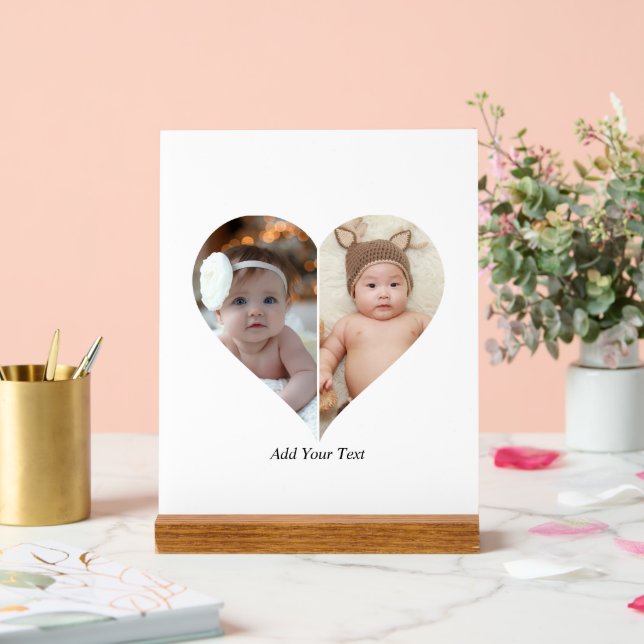 Collage photo en forme de coeur 2 (Mariage)