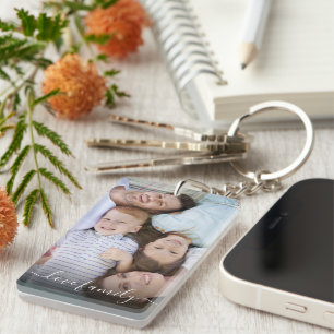 Collage photo et texte personnalisé Keychai