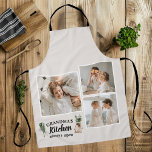 Collage Photo & Grandma Kitchen Is Always Open Apron<br><div class="desc">Looking for the perfect gift for your grandma, or for anyone who loves spending time in the kitchen? Look no further than this unique and customizable product! Featuring a beautiful collage of your favourite photos, this design is sure to capture your memories and make them last. And with the charming...</div>