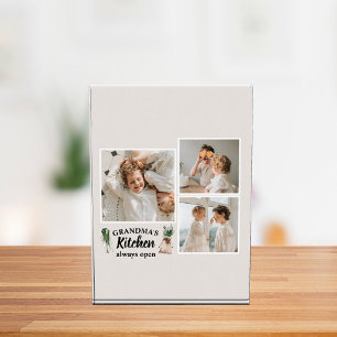 Collage Photo & Grandma Kitchen Is Always Open Block