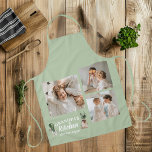 Collage Photo & Grandpa Kitchen Is Always Open Apron<br><div class="desc">Celebrate your Grandpa's culinary skills with this personalized "Collage Photo & Grandpa Kitchen Is Always Open" green apron. Perfect for the family chef, this apron features a customizable photo collage and the heartwarming message "Grandpa's Kitchen Is Always Open." Whether he's cooking, baking, or grilling, this apron offers comfort and protection...</div>