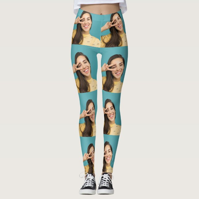 Collage photo Leggings Visage personnalisé Impress (Devant)