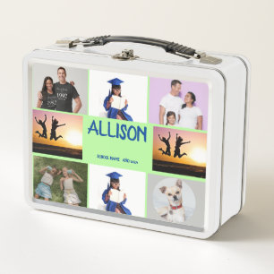 COLLAGE photo Lunchbox PINK , PURPLE To Customize