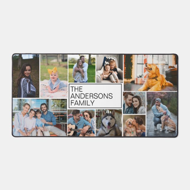 Collage photo minimaliste de 11 photo simple blanc (Recto)