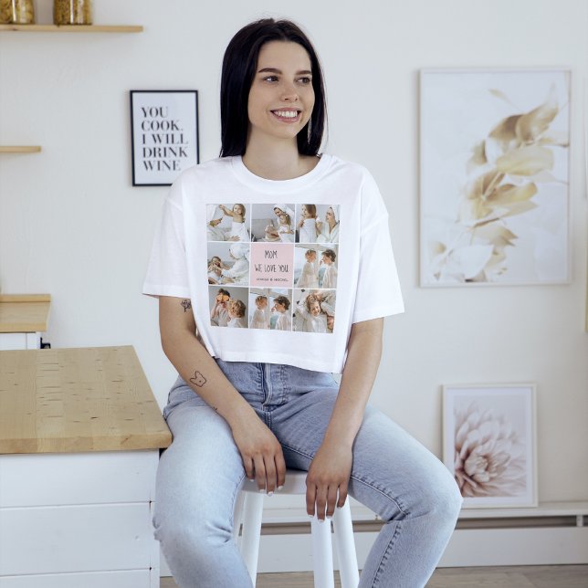 Collage Photo Mom We Love You Best Mother Gift T-Shirt (Creator Uploaded)