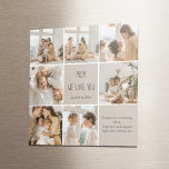 Collage Photo Mom We Love You || Personalized Magnet<br><div class="desc">Celebrate Mom with this sweet and sentimental Collage Photo “We Love You Mom” magnet. Customize it with your favourite family photos and create a keepsake she’ll see every day on the fridge, locker, or office board. Perfect as a small but meaningful Mother’s Day gift, birthday surprise, or stocking stuffer, this...</div>