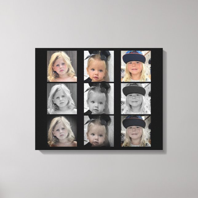 Collage Photo Multiple Filters  Canvas Print (Front)
