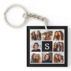 Collage photo noir et blanc 8 Monogramme personnal