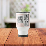 Collage Photo Pastel Pink Best Grandma Gift Travel Mug<br><div class="desc">Looking for the perfect gift for your grandmother? Consider a beautiful collage photo in pastel pink tones. This sentimental and thoughtful gift is perfect for any occasion, from birthdays to Mother's Day and beyond. The collage photo can be customized to include pictures of your grandmother's loved ones, including her children,...</div>