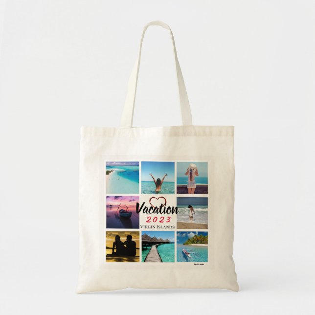 Collage Photo Personalized Tote Bag (Front)
