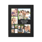 Collage photo personnalisé 9 noir