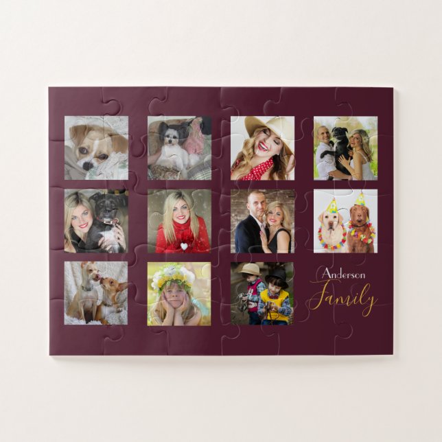 Collage photo personnalisé facile PUZZLE 30 pièces (Horizontal)