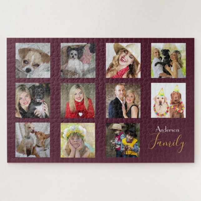 Collage photo personnalisé géant PUZZLE 1014 Pièce (Horizontal)