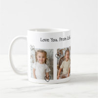 Collage photo personnalisé We Love You Text Mug