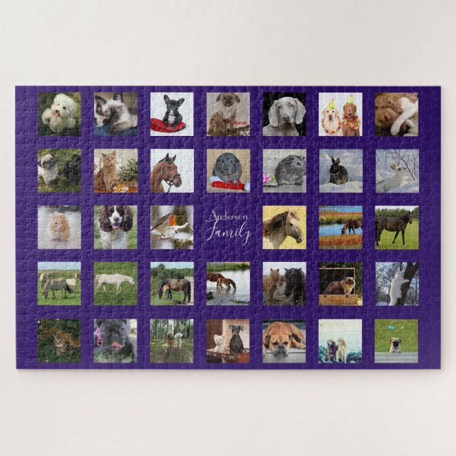 Collage photo personnalisées géant PUZZLE 1014 Piè (Horizontal)