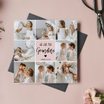 Collage Photo Pink We Love You Grandma Best Gift<br><div class="desc">"Collage Photo Pink We Love You Grandma Best Gift" could refer to a sentimental and personalized gift for a grandmother. This gift may include a collection of photos arranged in a collage format, set against a pink background to add a touch of warmth and femininity. The collage could be created...</div>