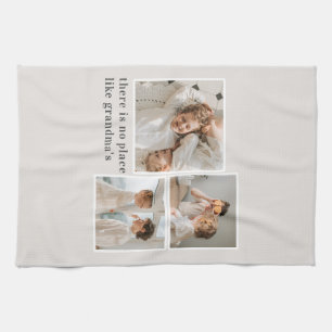 Collage Photo & Quote Best Grandma Gift Kitchen Towel