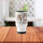 Collage Photo & Quote Best Grandma Gift Travel Mug<br><div class="desc">A Collage Photo & Quote Best Grandma Gift is a thoughtful and personalized present for a beloved grandmother. This gift typically includes a collage of photos that feature the grandma, her children, grandchildren, and other loved ones. The photos are arranged in a creative and artistic manner, with different sizes and...</div>