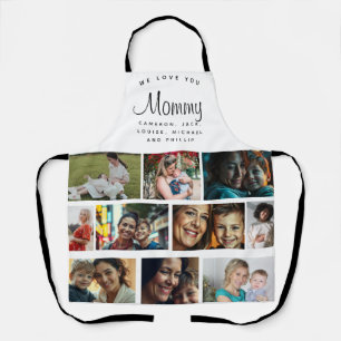 Collage Photos "Mommy's Kitchen is Always Open Apron