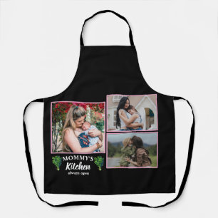 Collage Photos   "Mommy's Kitchen is Always Open Apron