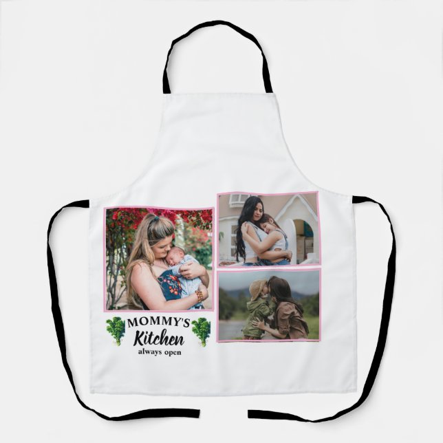 Collage Photos | "Mommy's Kitchen is Always Open Apron (Front)