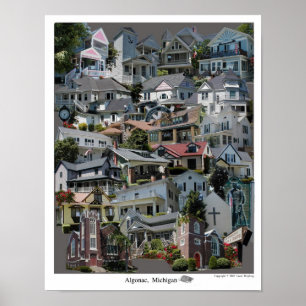 Collage Poster, Algonac Michigan Poster