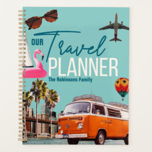 Collage Retro Chic personnalisé Travel Planner
